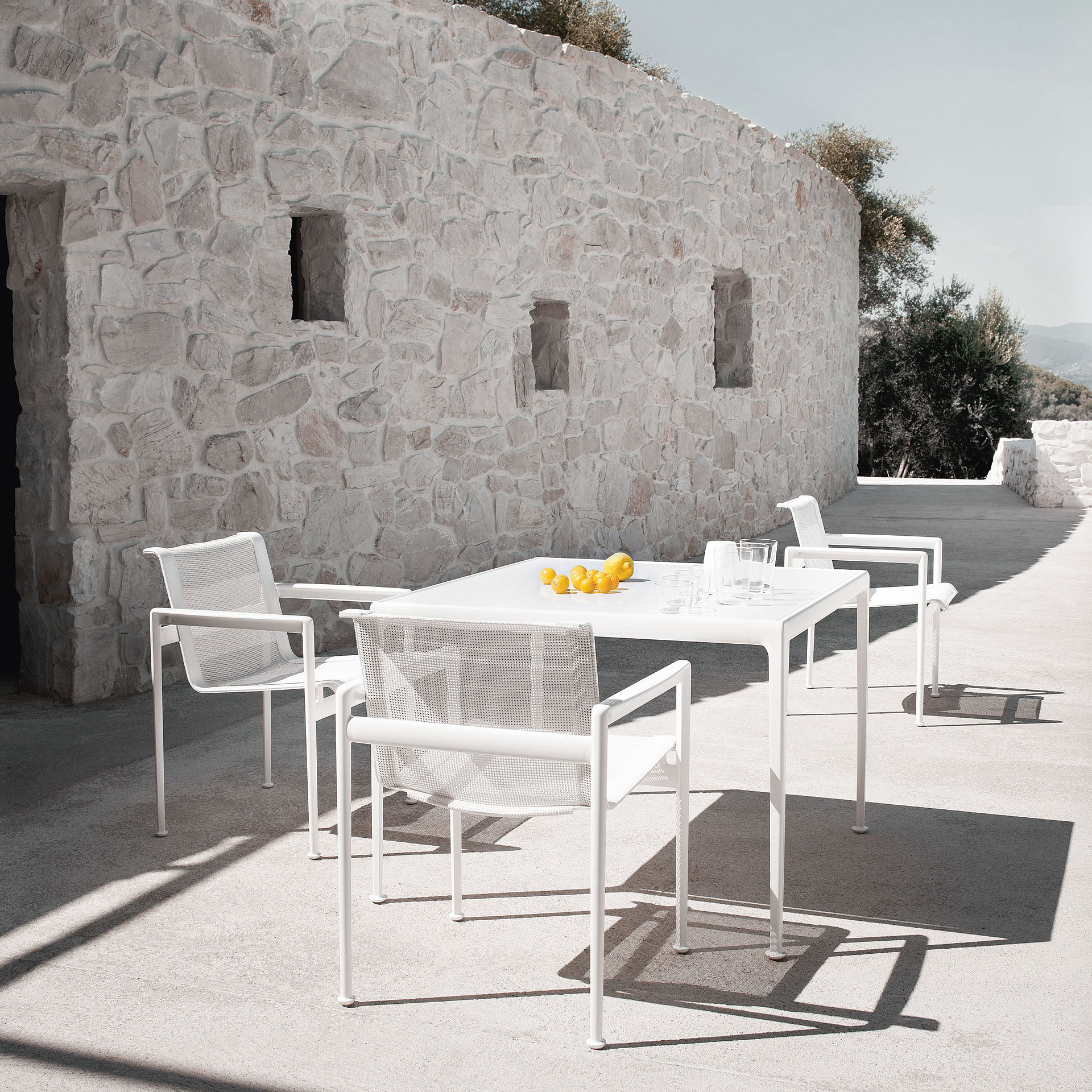 knoll outdoor dining table