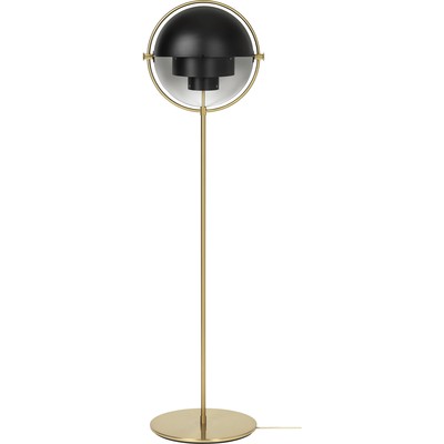 Lampada da pavimento Bohemian '72 di Gubi - beige legno naturale