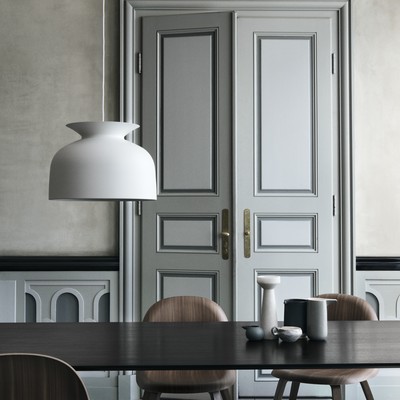 FLOS Parentesi Dimmer Lampada a Sospensione Dimmerabile a Luce Diretta,  Lampada di Design da A. Castiglioni e P. Manzù, Lampada per Interni con  Cavo 4000 mm, 220-240 V, 150 W, Colore Bianco 