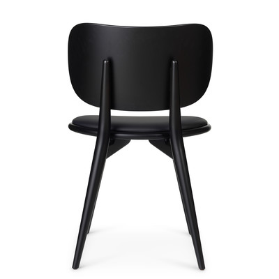 The Dining Chair, Sedia, Rovere Grigio Sirka - Pelle Nera Mater