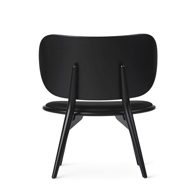 Lounge Chair and Ottoman, Palissandro Santos, Pelle Nera Vitra